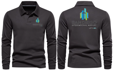 SANDIEGO AIRPORT LONG SLEEVE POLO